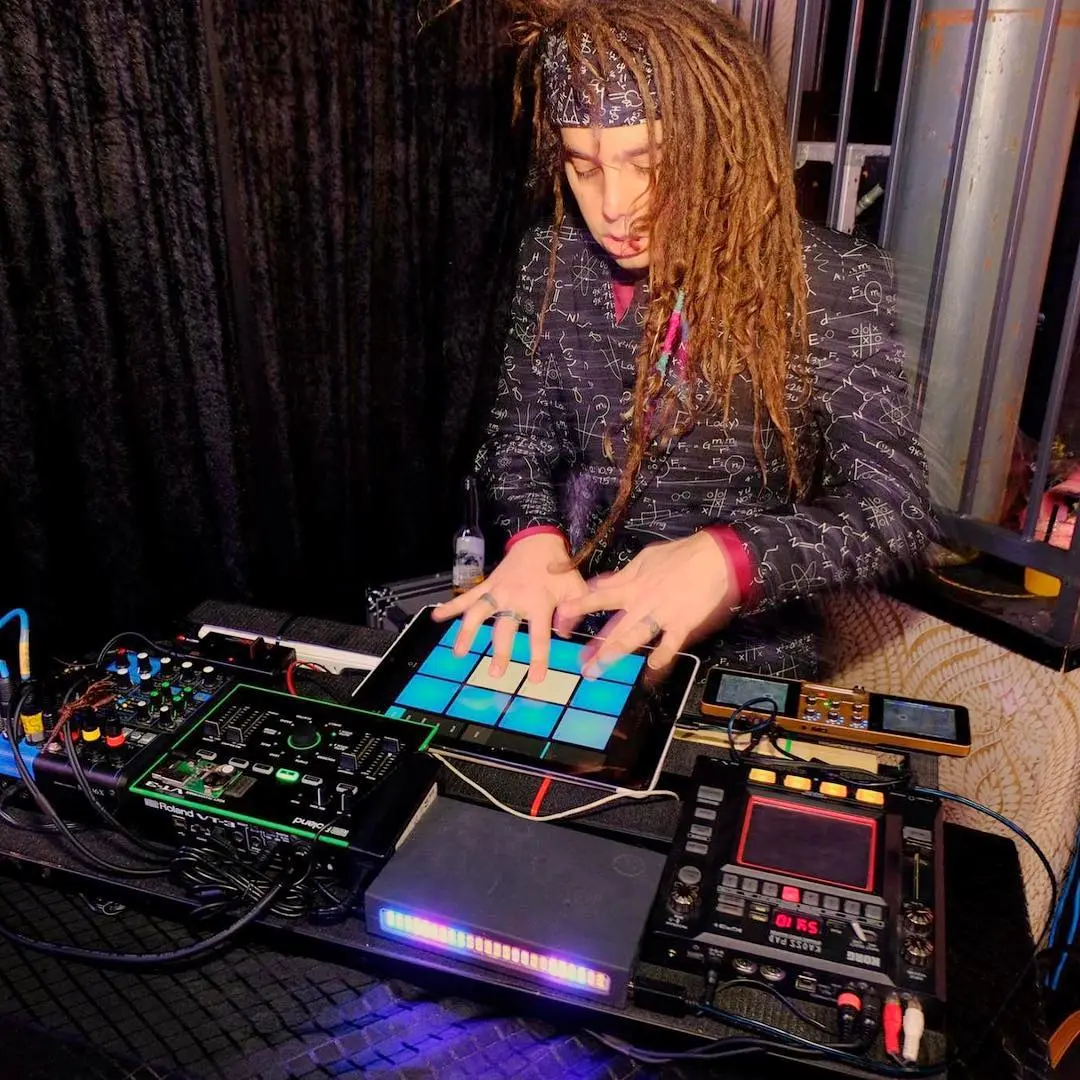 Jack Pharaoh playing hip hop Drum Pads 24